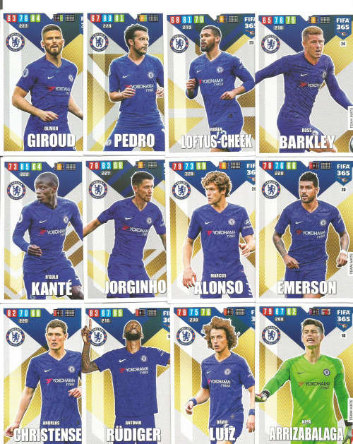 Trading Cards CHELSEA FC PANINI FIFA 365 2020 EDITION